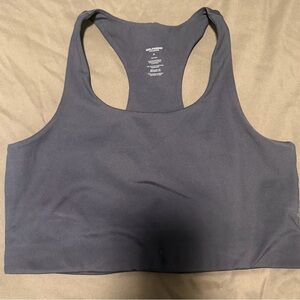 Girlfriend Collective Navy Racerback Sports Bra